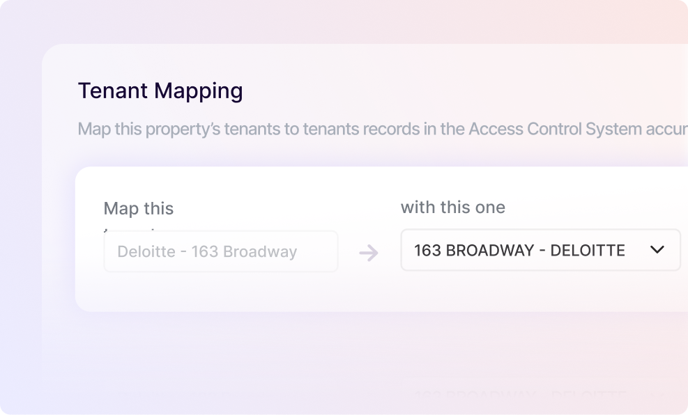 Tenant Mapping